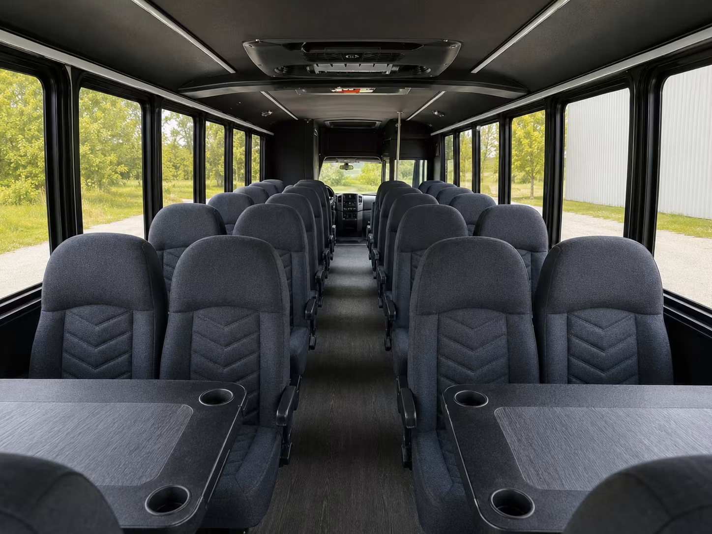 18 passenger minibus interior