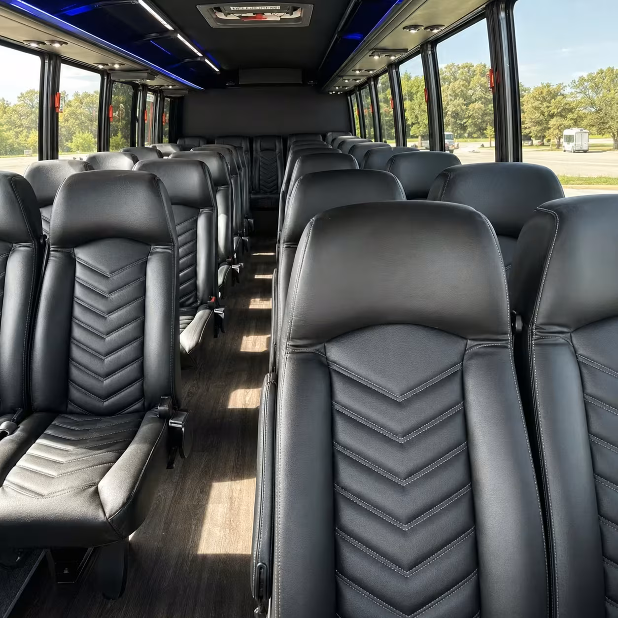 28 passenger minibus inside