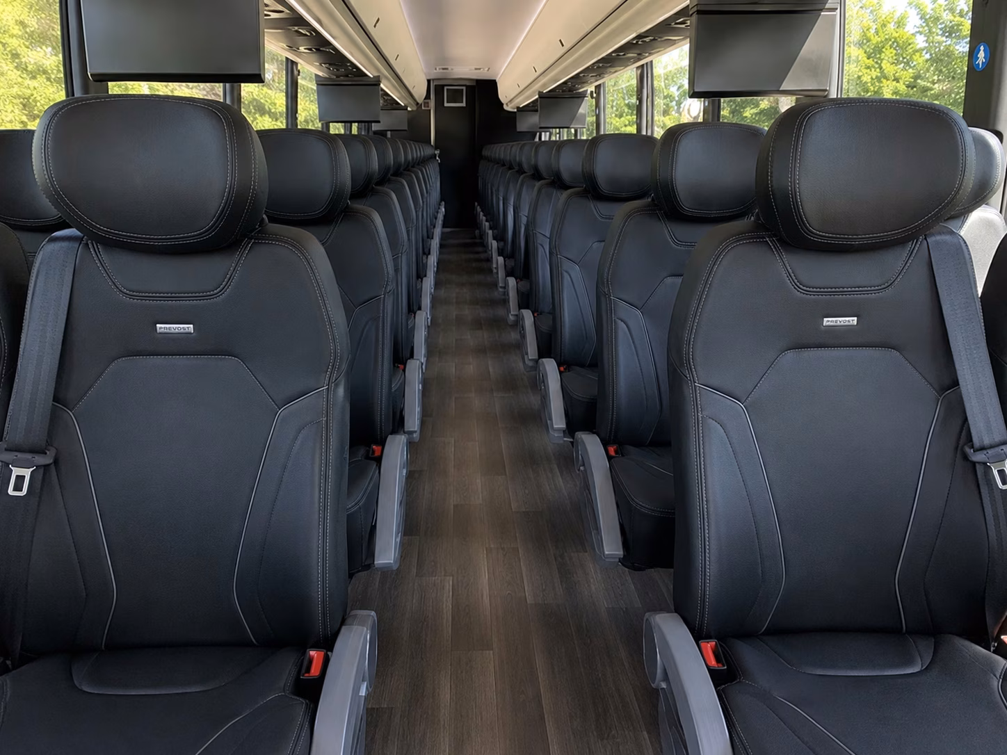 lowell charter bus interior