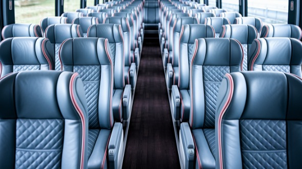 54 passenger charter bus interior