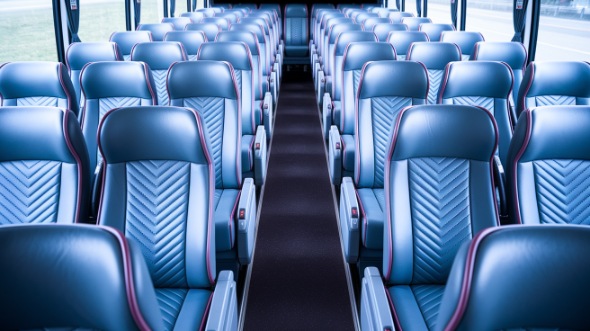 55 passenger charter bus interior