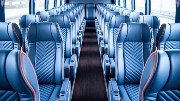 56 passenger charter bus interior