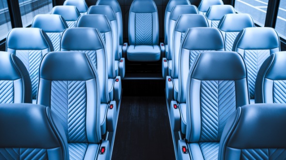 lowell 25 passenger minibus interior
