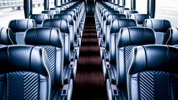 lowell 56 passenger charter bus inside